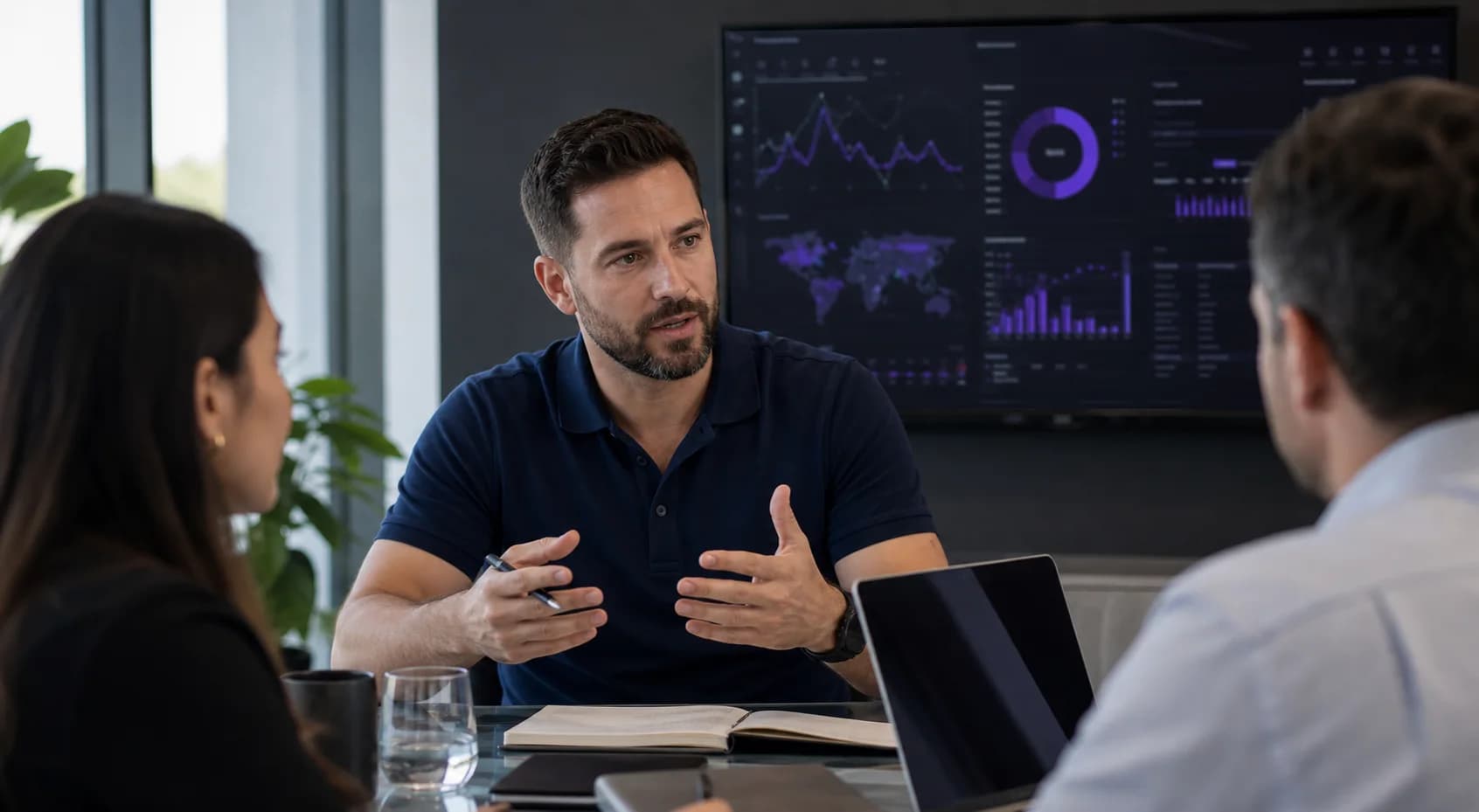 C9 technology advisor discussing secure workplace strategy