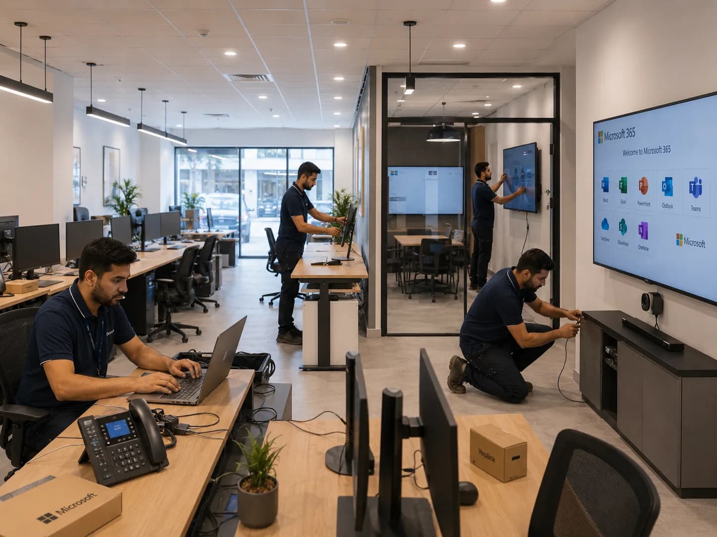 Modern workplace technology for a new Greenfield site