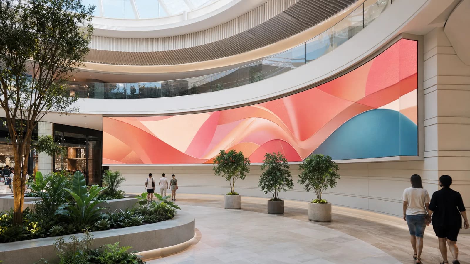 Curved LED Wall display