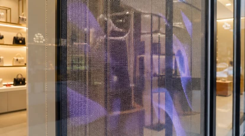 Shopfront transparent LED display