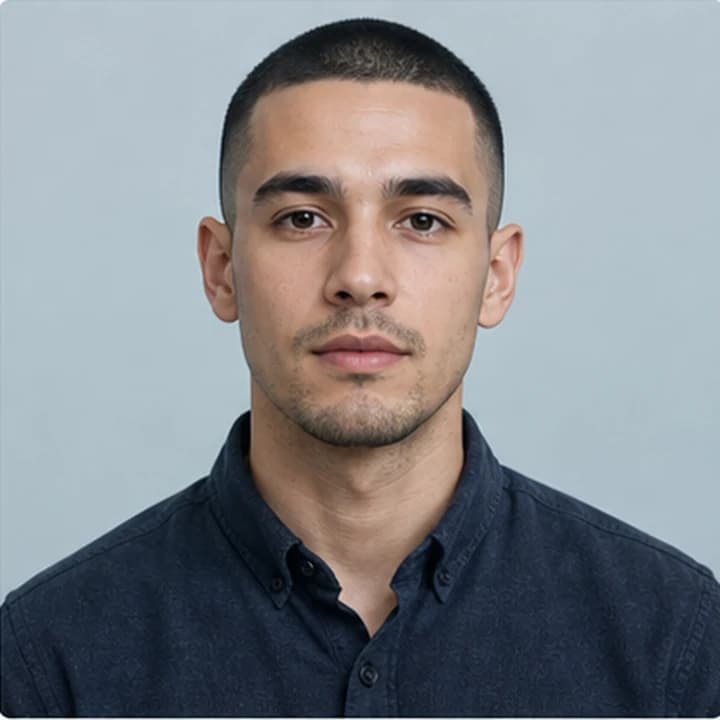 Dedicated remote professional profile portrait