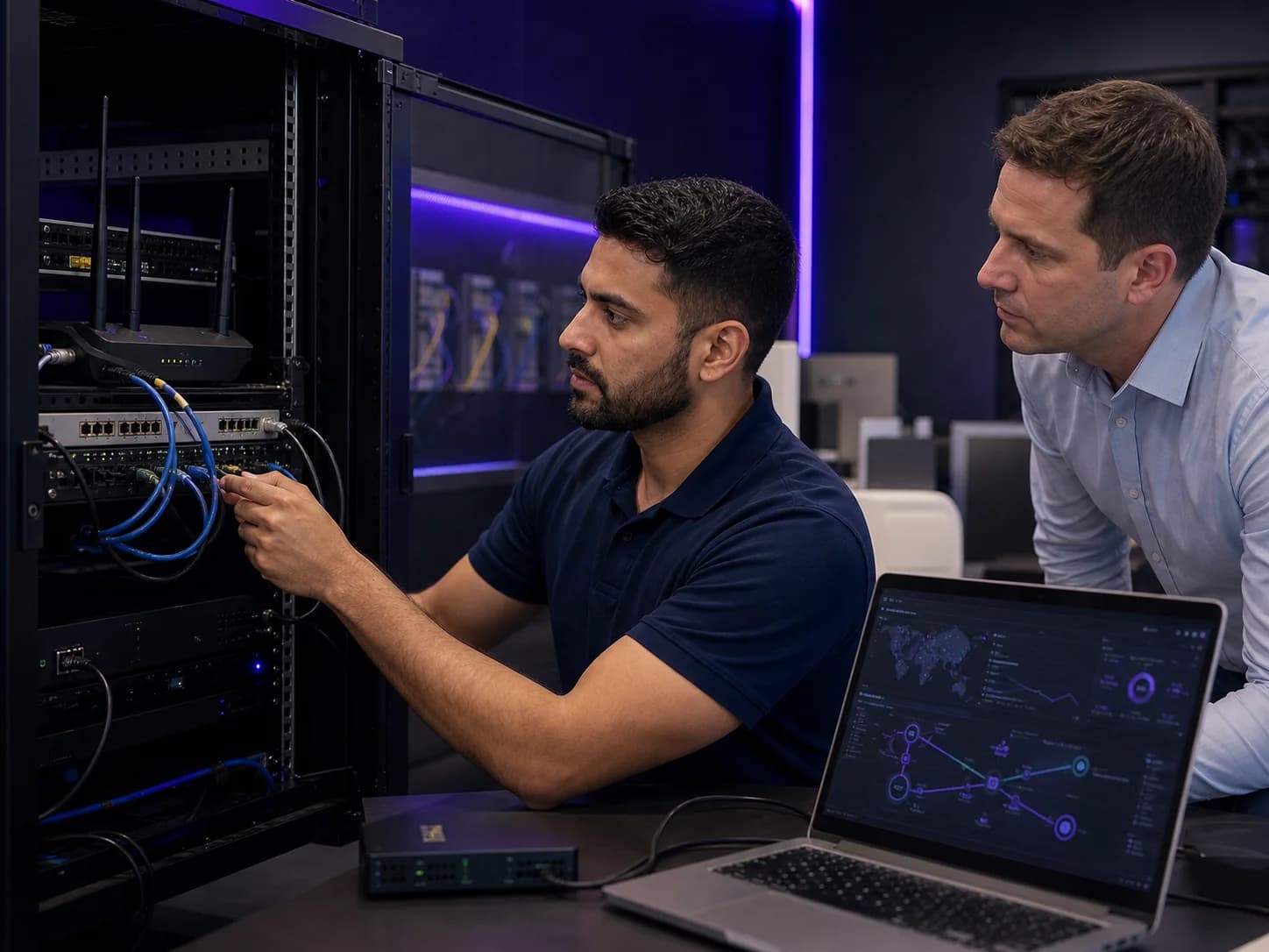 Managed router and failover equipment supporting resilient business network traffic