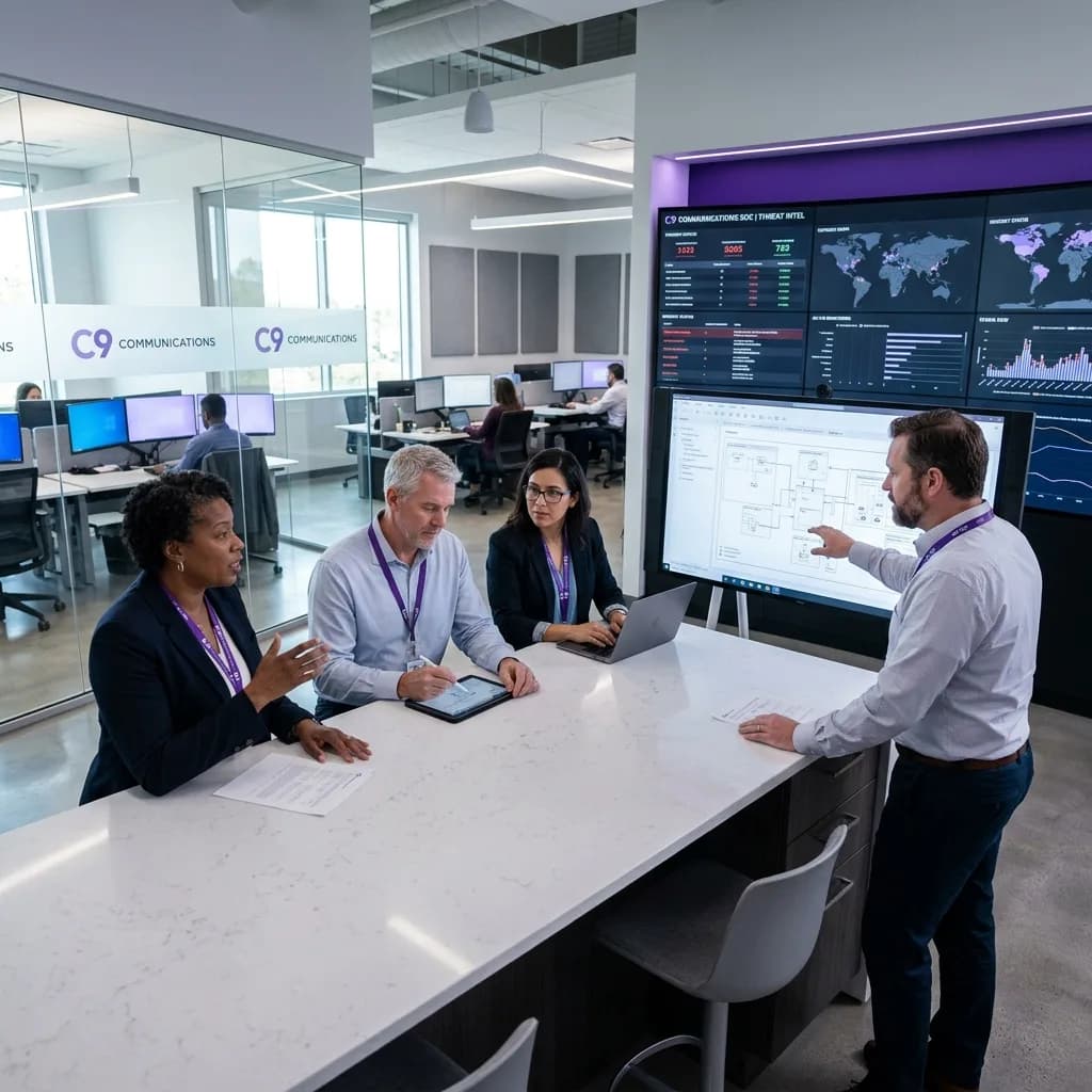 C9X team configuring a managed workflow
