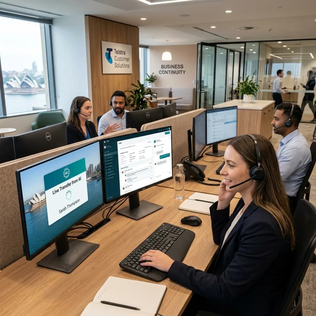 C9X team reviewing an AI voice agent workflow