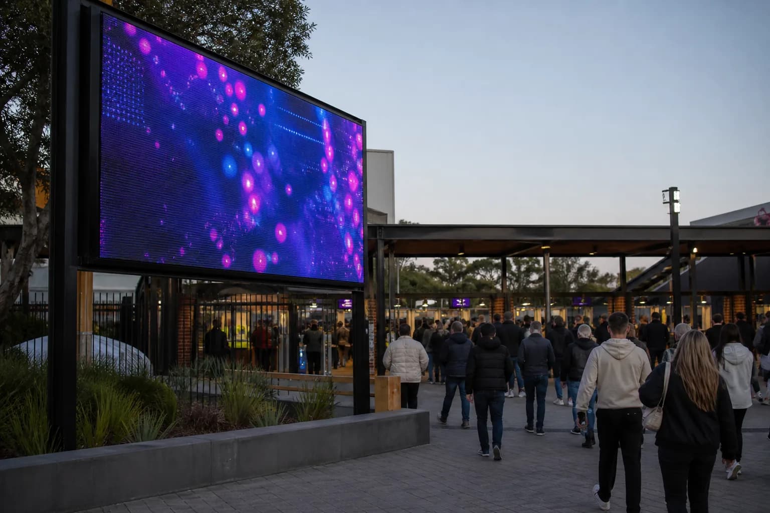Venue entry LED display